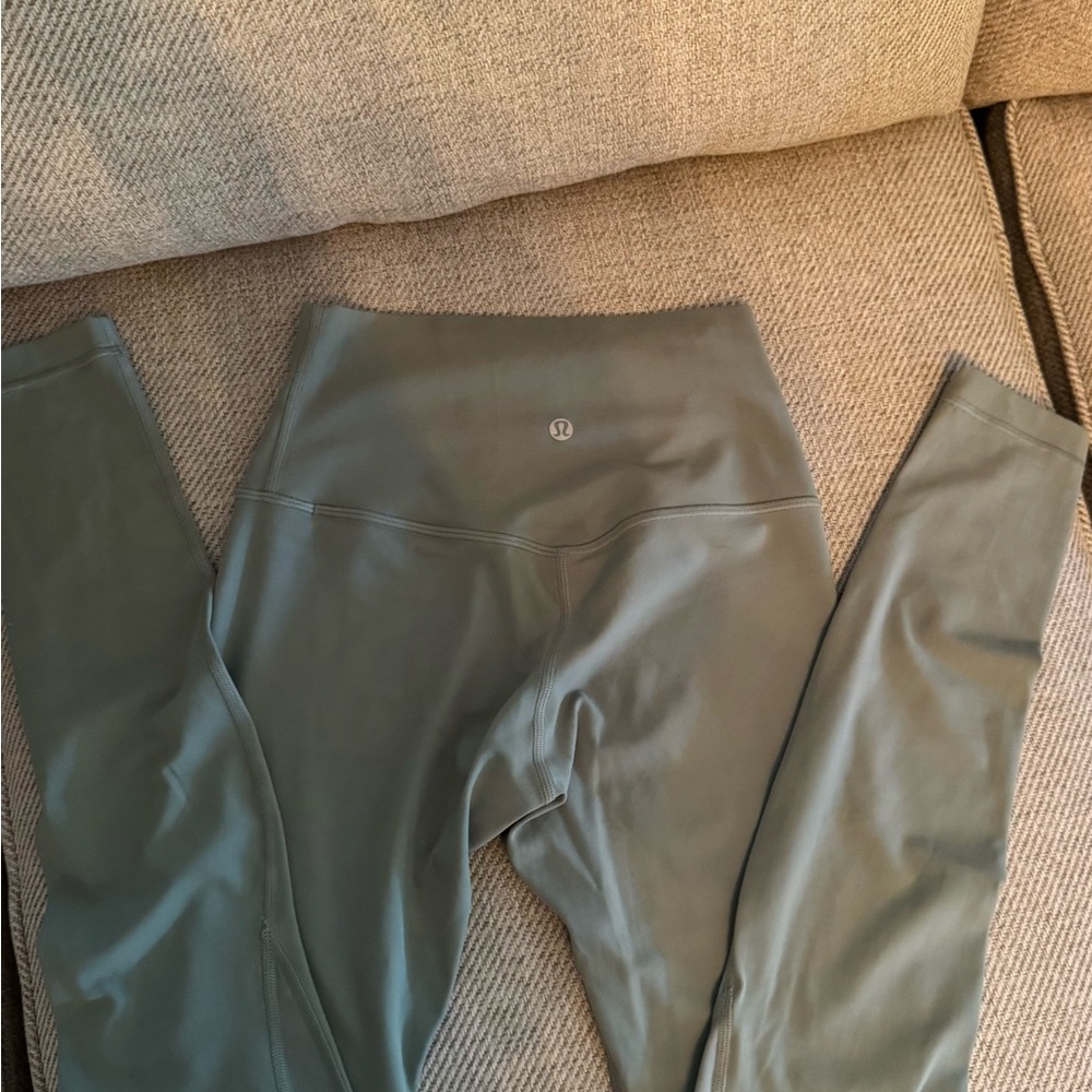 lululemon athletica Align High-Rise Pant 28" Light olive green- great Fall color